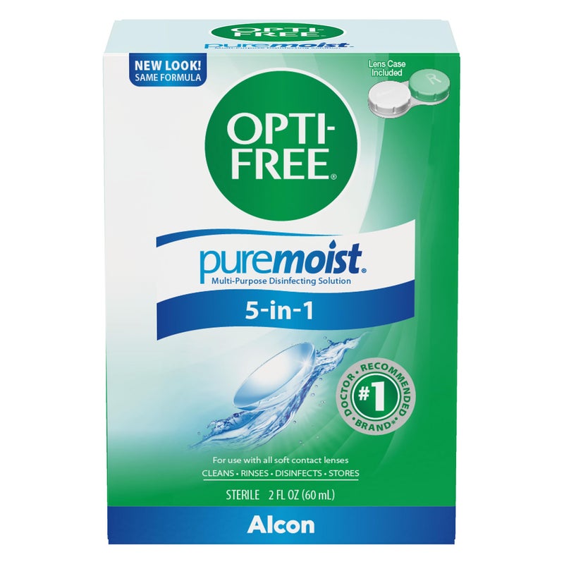 Opti-Free Puremoist Multi-Purpose Contact Lens Cleaning and Disinfecting Solution with Lens Case, 2 Fl Oz (Pack of 1) - Image 4