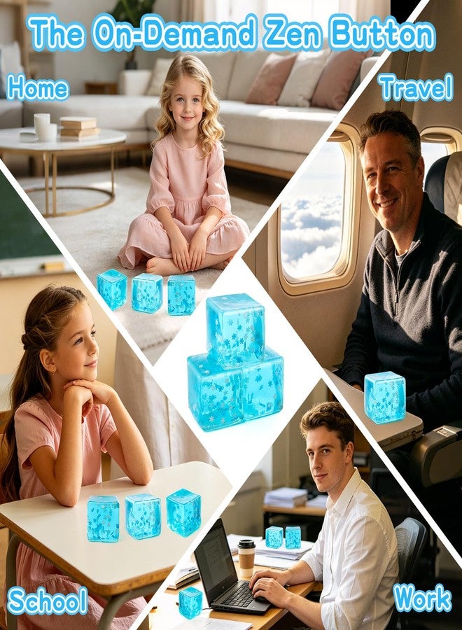 DANIUBE Snowflake Squishy Stress Ball, Ice Cube Sensory Fidget Toy for Kid Adult - Image 5