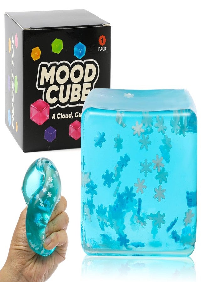 DANIUBE Snowflake Squishy Stress Ball, Ice Cube Sensory Fidget Toy for Kid Adult - Image 1