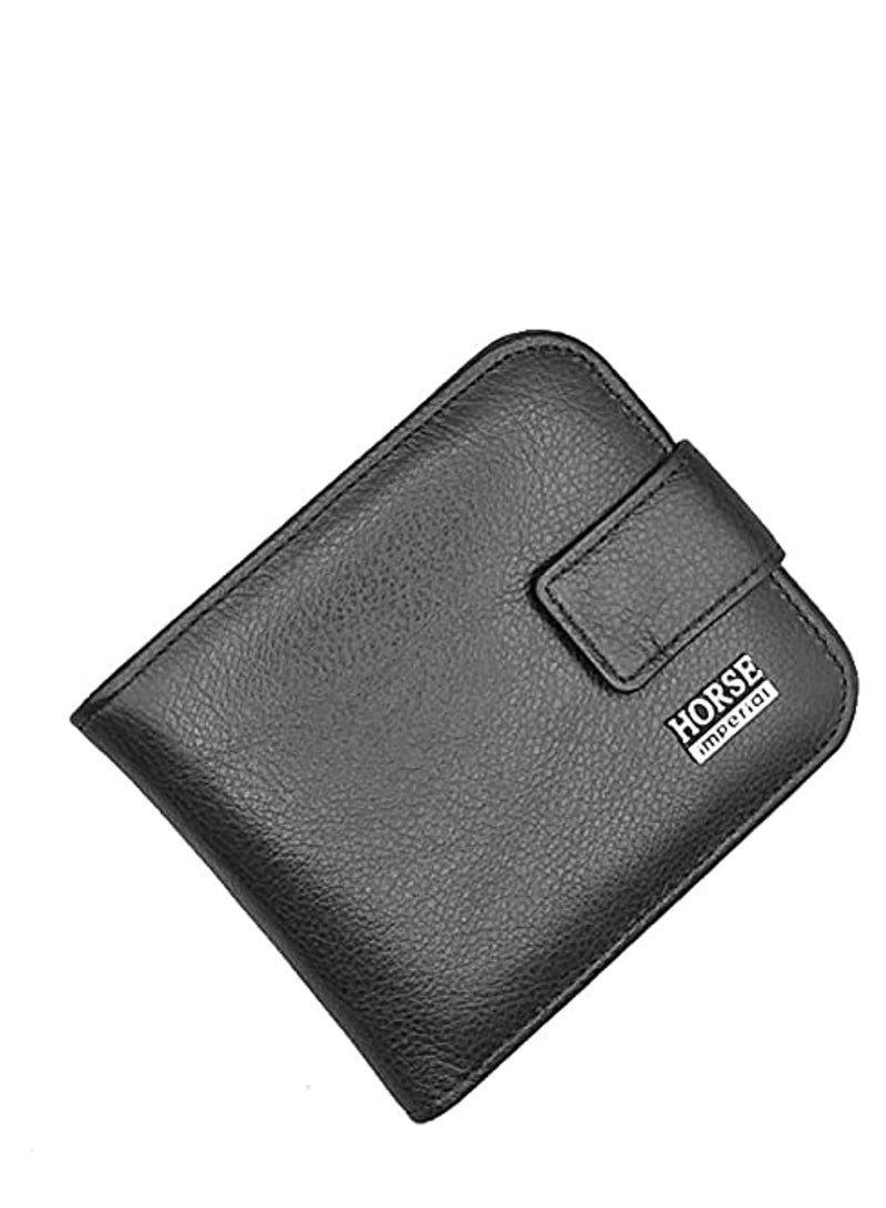 imperial HORSE Wallet Leather For Keeping Paper Money Multi use - Black - Image 1