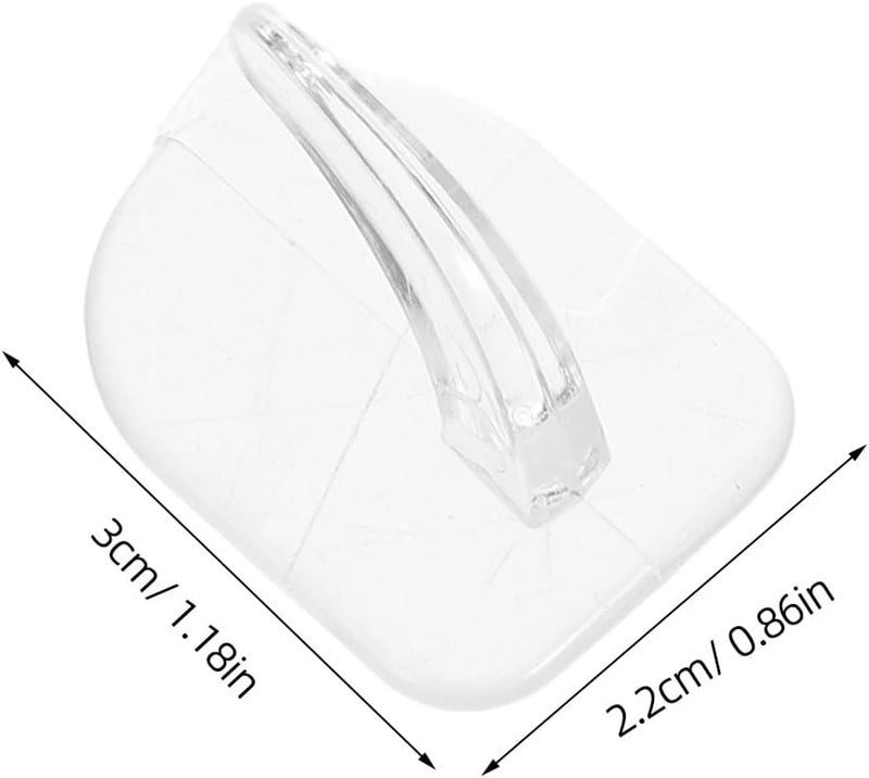 50pcs No Drilling Frame Hanging Hooks Small Plastic Self-Adhesive Wall Hooks Seamless Sticky for Clothes Towels Keys Home Organization - Image 2