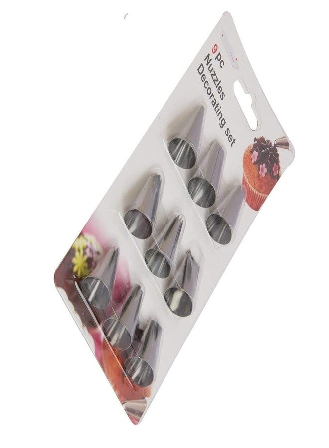 BAKING SET مجموعة أدوات تزيين الكيك، تتضمن 9 قطع من قوالب التزيين وأدوات صنع السكر لتزيين الكيك - Image 2