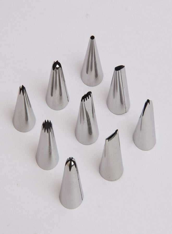 BAKING SET مجموعة أدوات تزيين الكيك، تتضمن 9 قطع من قوالب التزيين وأدوات صنع السكر لتزيين الكيك - Image 1