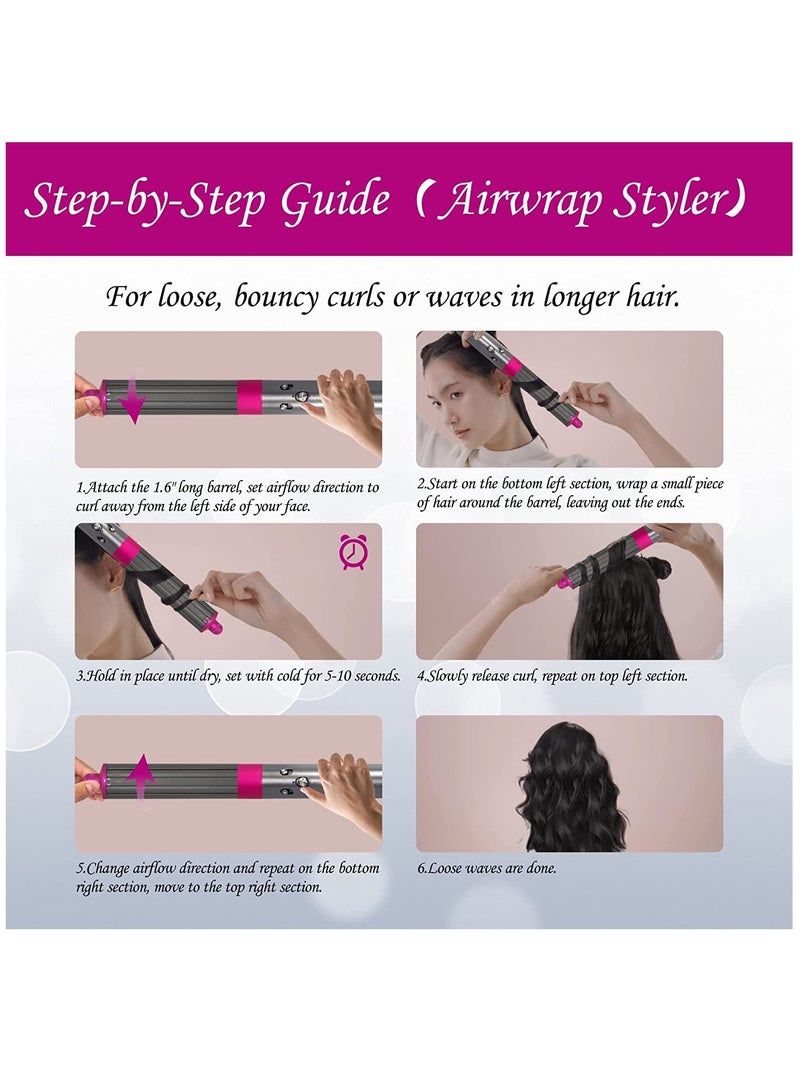 SOLARAE Long Hair Curling Barrels Compatible with Dyson Airwrap Styler Attachment Parts for Dyson Airwrap Styler HS01 HS05 - Image 3