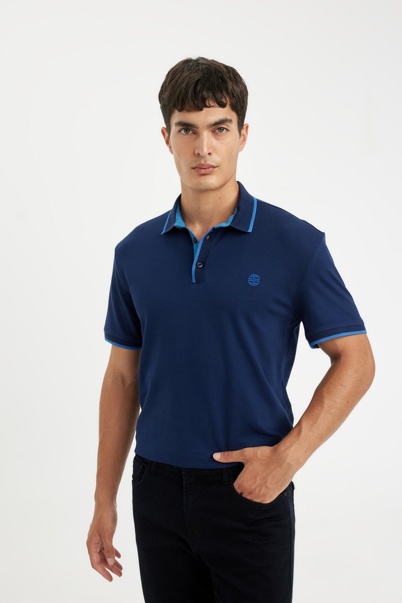 DeFacto Man New Regular Fit Short Sleeve Pique Polo T-Shirt - Image 1