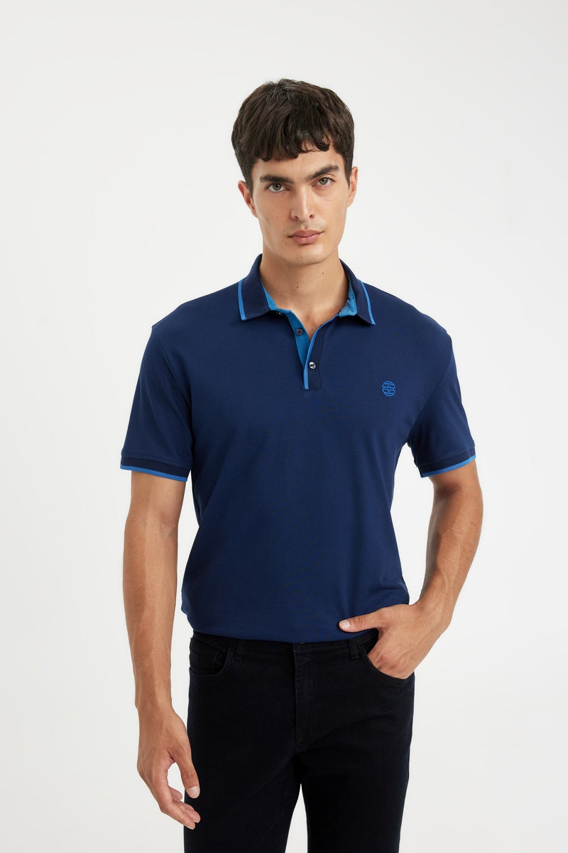 DeFacto Man New Regular Fit Short Sleeve Pique Polo T-Shirt - Image 5