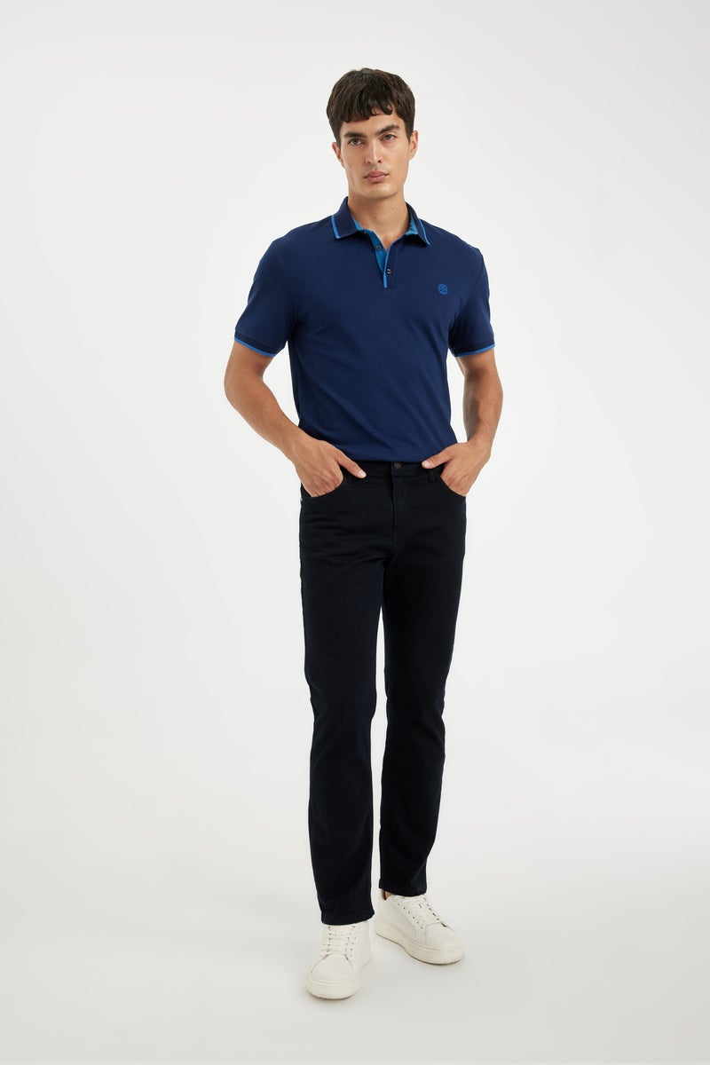 DeFacto Man New Regular Fit Short Sleeve Pique Polo T-Shirt - Image 3