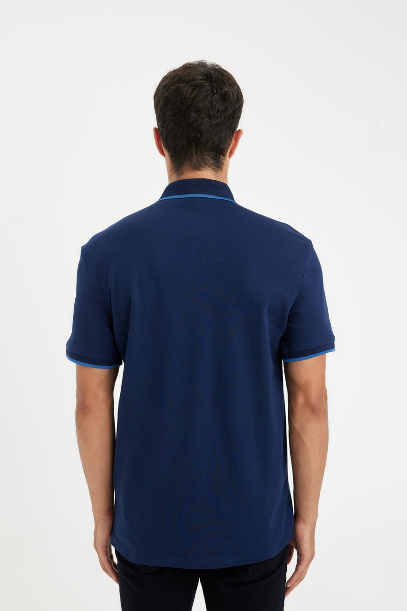 DeFacto Man New Regular Fit Short Sleeve Pique Polo T-Shirt - Image 4