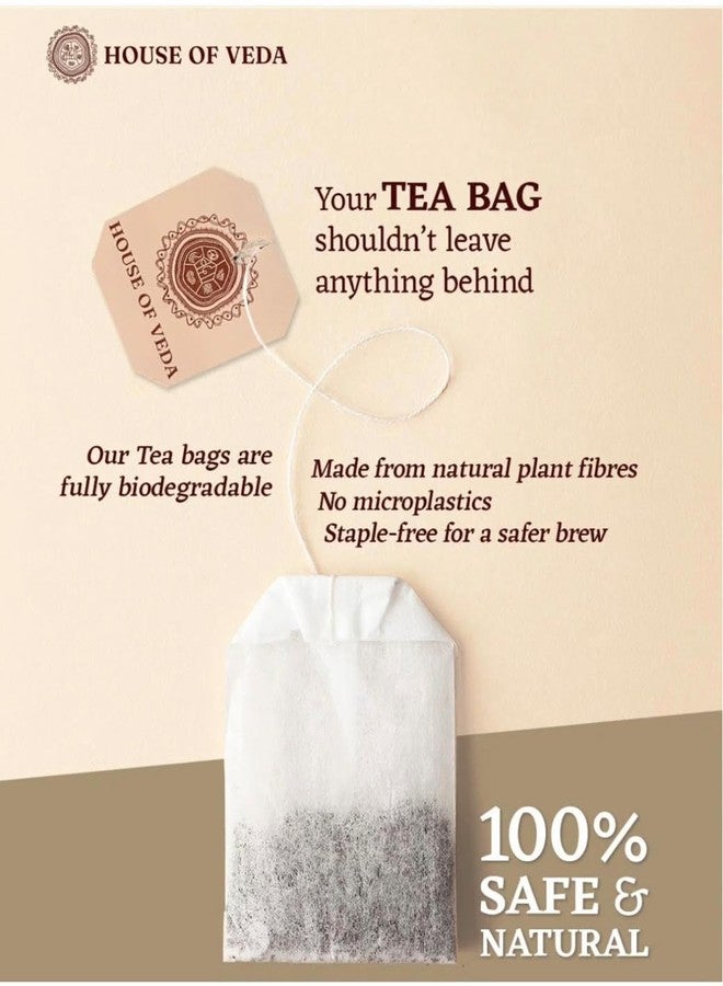 HOUSE OF VEDA Organic Amla Tulsi Green Tea – 100% Natural & Low-Caffeine| Boosts Immunity & Detox | House of Veda – 25 Tea Bags - Image 2