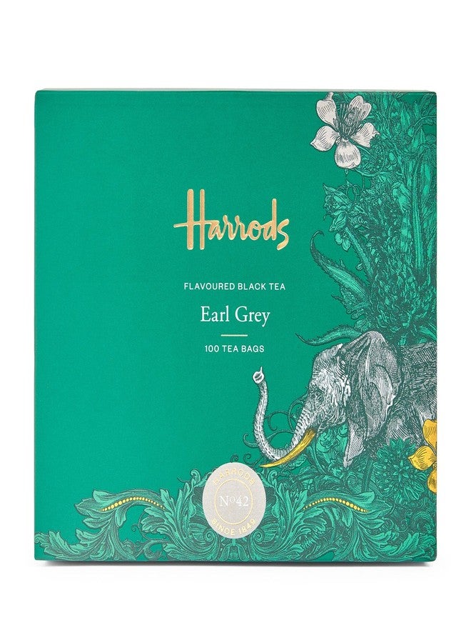 Harrods of London England Earl Grey Tea 100 Tea Bags - Image 2