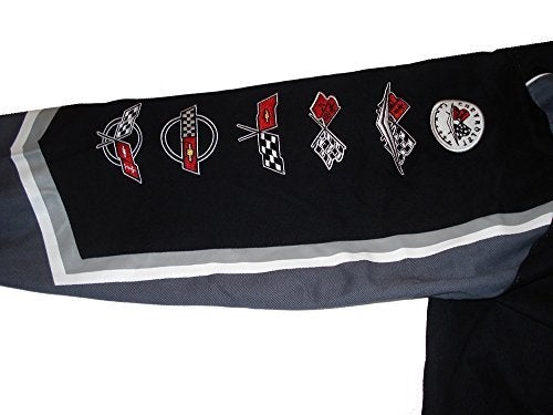 JH DESIGN GROUP Corvette Racing Embroidered Cotton Jacket Black Size Small - Image 4