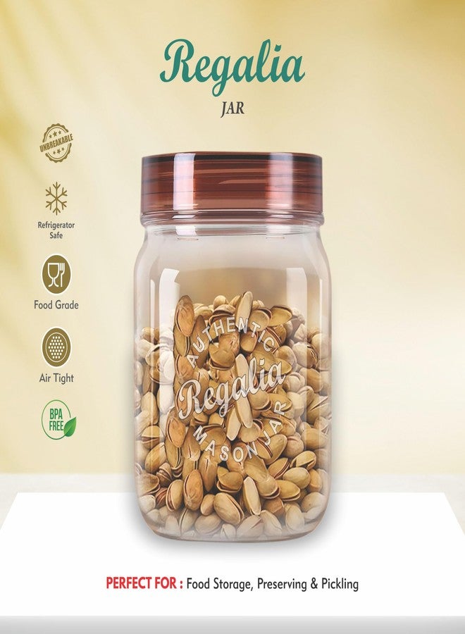Java Regalia Plastic Storage Jar and Container Set, Airtight & BPA Free Containers for Kitchen Storage, Grocery Kitchen Container Stoarge, Multipurpose Transparent Jar, 500 ML Each, Set of 3 - Image 2