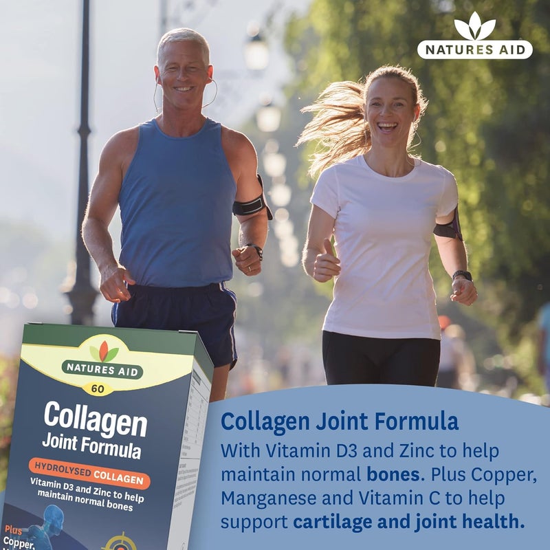 Natures Aid Collagen Joint Formula  With Hydrolyzed Collagen | Promotes Bone, Cartilage & Joint Health, 60 Capsule - Image 4