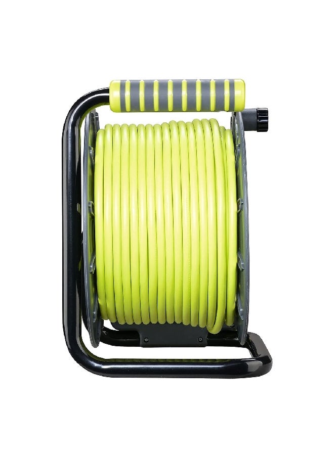 MASTERPLUG ProXT 4-Way 13A Extension Cable Reel Grey and Green 50 m OLU50134SL  - Image 3