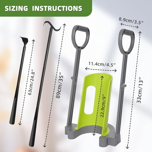 JFMkaer Compression Sock Aid Device - Sock Aids for Compression Stocking - Helper Device for Putting on Hosiery -with Replaceable Dressing Stick - Image 3