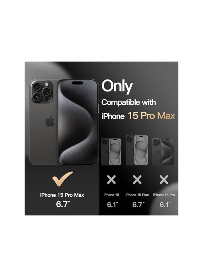 Jetech Case for iPhone 15 Pro Max 6.7-Inch Compatible with MagSafe, Heavy Duty Dual-Layer Rugged Protection, Shockproof Protective Tough Phone Magnetic Cover (Black) - Image 2