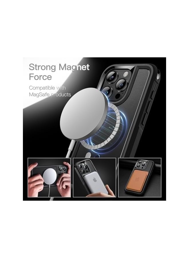 Jetech Case for iPhone 15 Pro Max 6.7-Inch Compatible with MagSafe, Heavy Duty Dual-Layer Rugged Protection, Shockproof Protective Tough Phone Magnetic Cover (Black) - Image 5