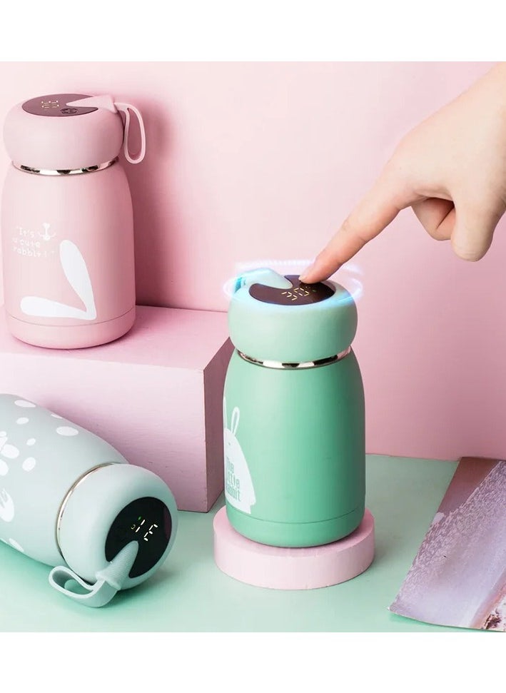 Generic - Vacuum Cup, Stainless Steel Steel Lightweight Portable Thermos with Temperature Display Stainless Steel Thermal Filter Coffee Tea, Vacuum Cup, Kids Water Bottle for Travel Home, School Office - Image 1