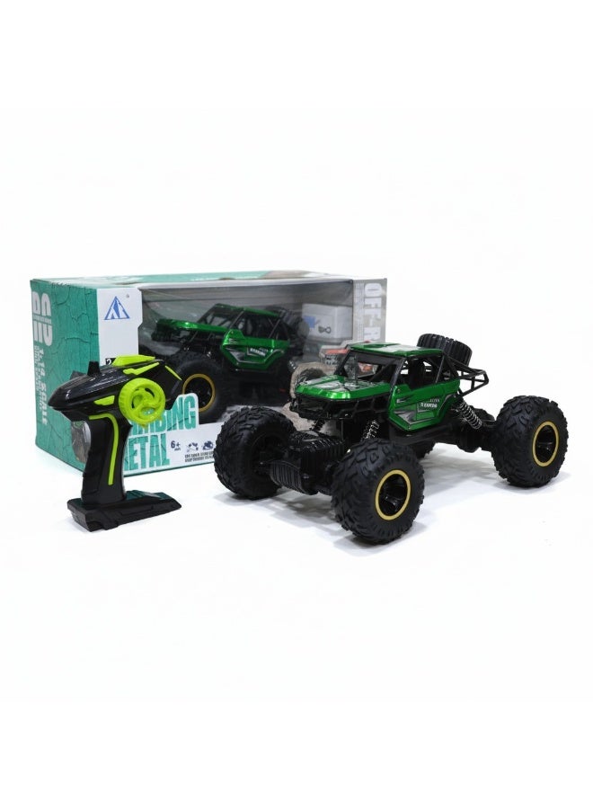 1:18 RC Off-Road Monster Truck – Metal Shell, Big Tires, Shock Absorber, 2.4GHz Control, Rechargeable Battery - Image 1