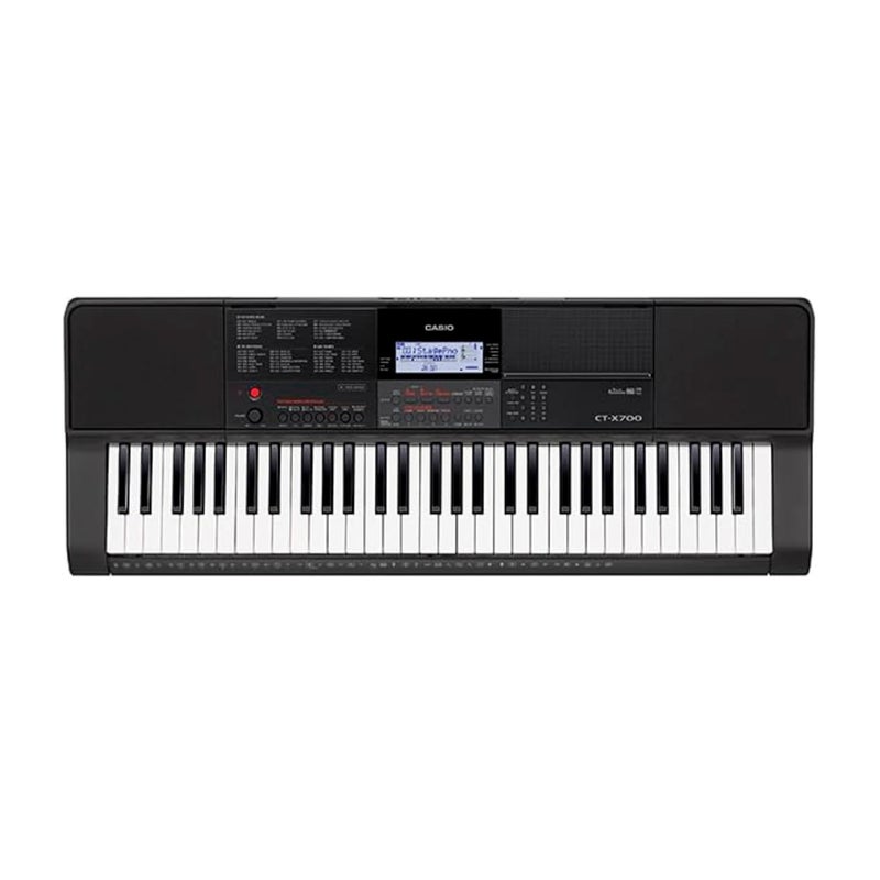 Casio CT-X700 61-Key Portable Keyboard, Black - Image 1