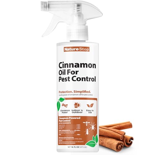 NatureStop Cinnamon Oil for Pest Control, Natural Essential Oil Spray for Insects & Household Pests, 16 oz (475mL) - Image 1