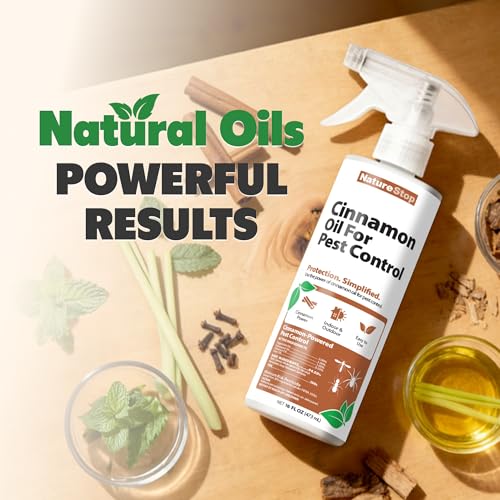 NatureStop Cinnamon Oil for Pest Control, Natural Essential Oil Spray for Insects & Household Pests, 16 oz (475mL) - Image 3