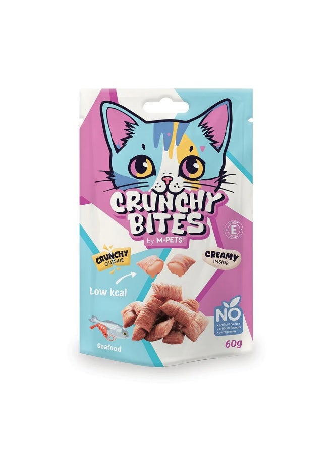 M-PETS - Crunchy Bites Cat Treat 60g / Seafood
