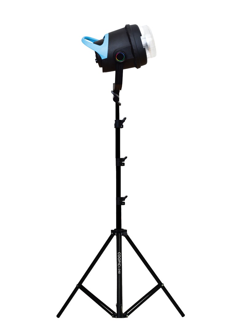 COOPIC IMAX 160PRO Bi-Color 80w Professional Adjustable Continuous LED Light from 2700K-5600K, high CRI, infrared remote control with 240cm lightstand used for any Ocassions Photo/Video Photography - Image 1