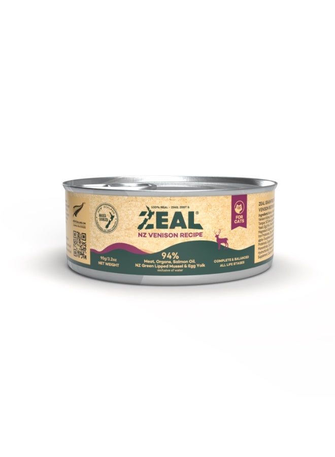 زيل - طعام قطط معلب خالٍ من الحبوب 90 غ / لحم غزال - Image 1