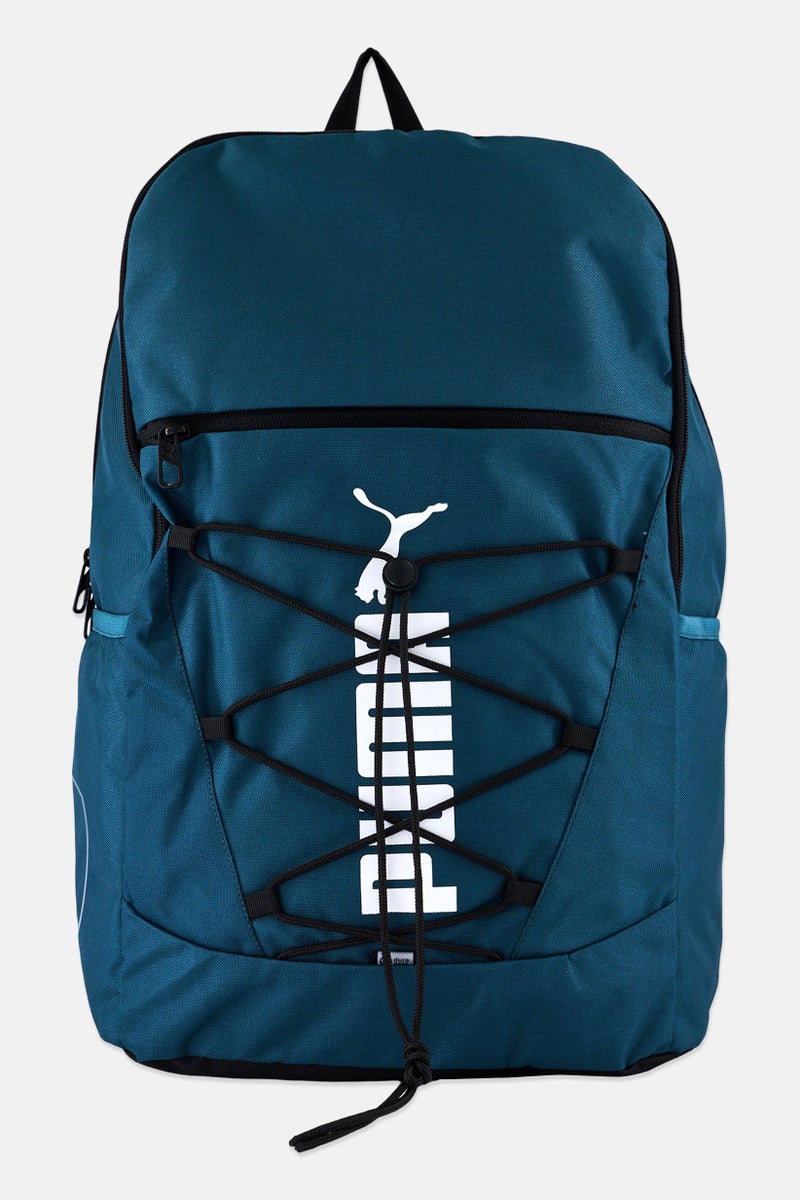 PUMA حقيبة ظهر للرجال من كروزر بشعار العلامة التجارية، أخضر مائل إلى الأزرق - Image 1