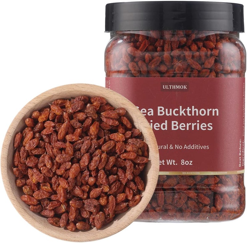 ULTHMOK Premium Dried Sea Buckthorn Berries 8 Oz - Image 1