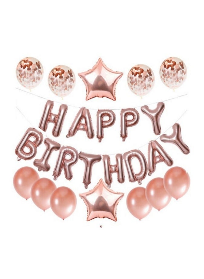 25-Piece Happy Birthday Party Balloons Set