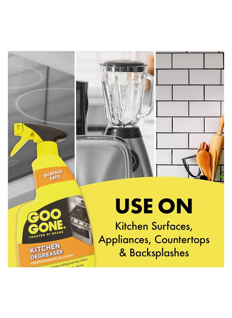 Goo Gone Goo Gone Foaming Kitchen Degreaser 14oz Great For Use On Counters Stoves Range Hoods Pots Pans And Many More  - Image 3