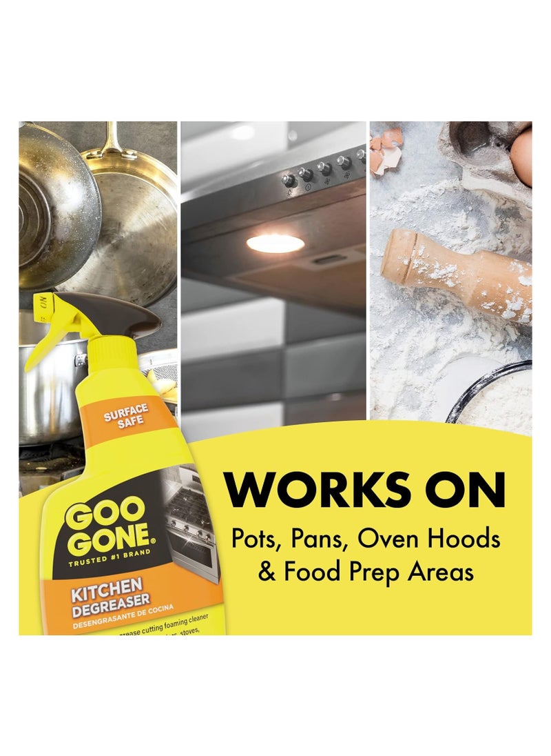 Goo Gone Goo Gone Foaming Kitchen Degreaser 14oz Great For Use On Counters Stoves Range Hoods Pots Pans And Many More  - Image 5