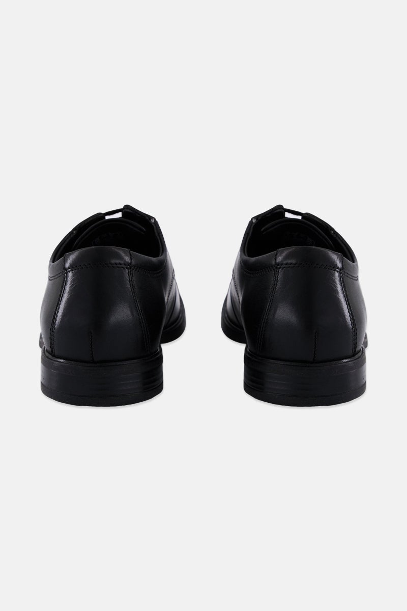 clarks Men Howard Cap Lace Up Formal Shoes, Black - Image 2