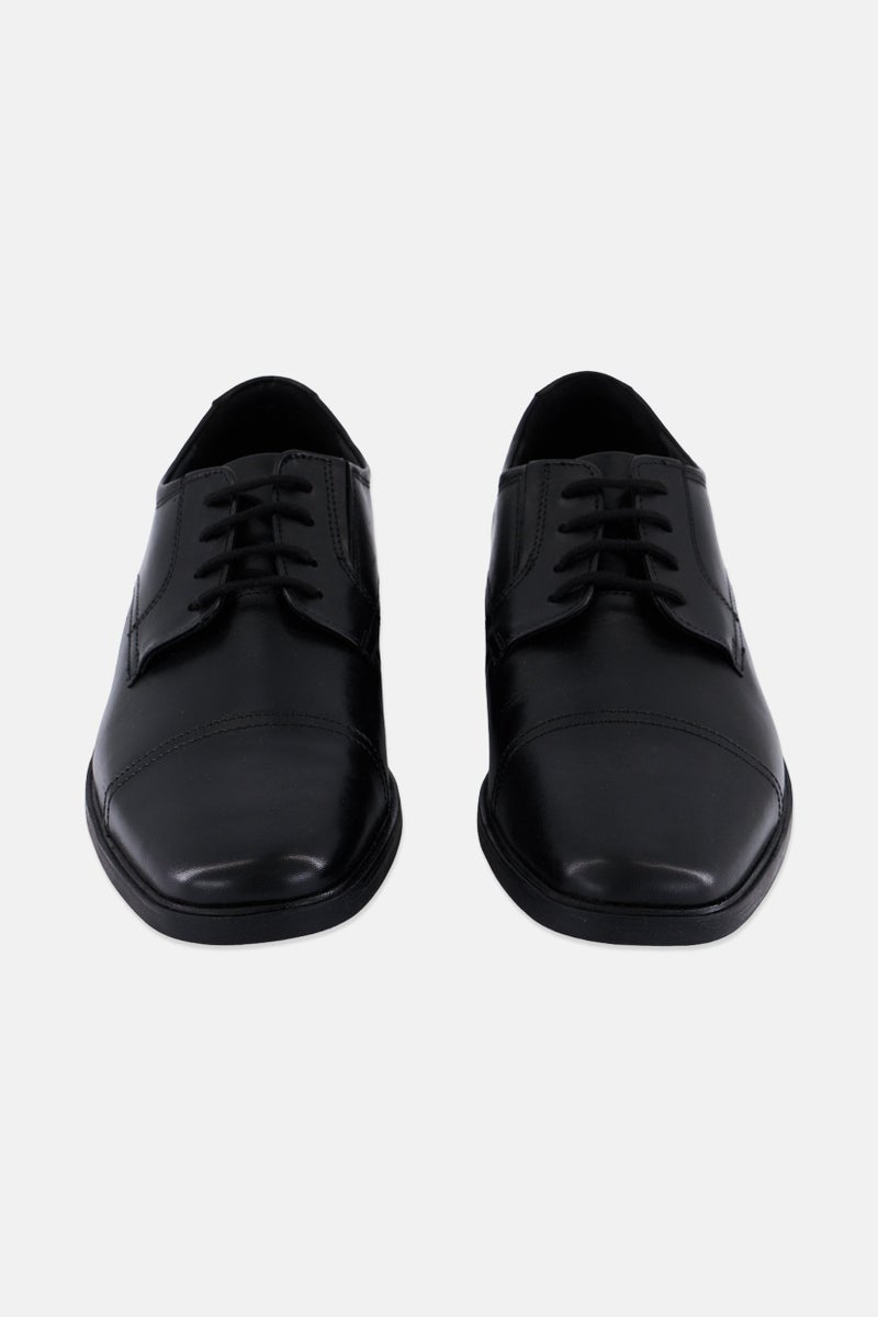 clarks Men Howard Cap Lace Up Formal Shoes, Black - Image 4