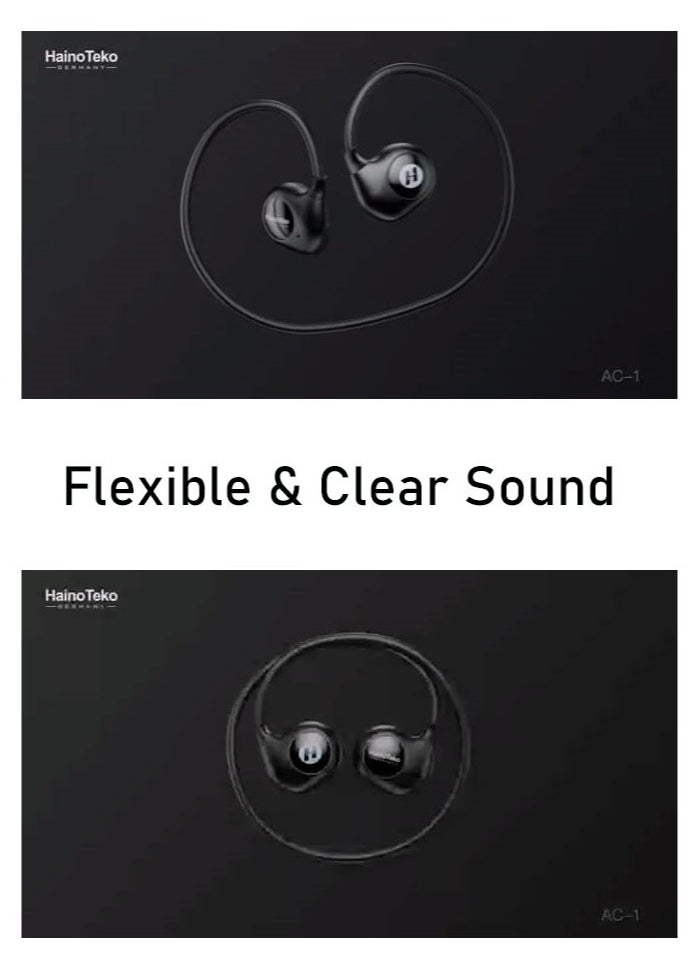 Haino Teko - Haino Teko Germany AC1 Open Ear Bluetooth Wireless Earphone With Super Clear Mic for ios and Android mobiles and Tablets - Image 1