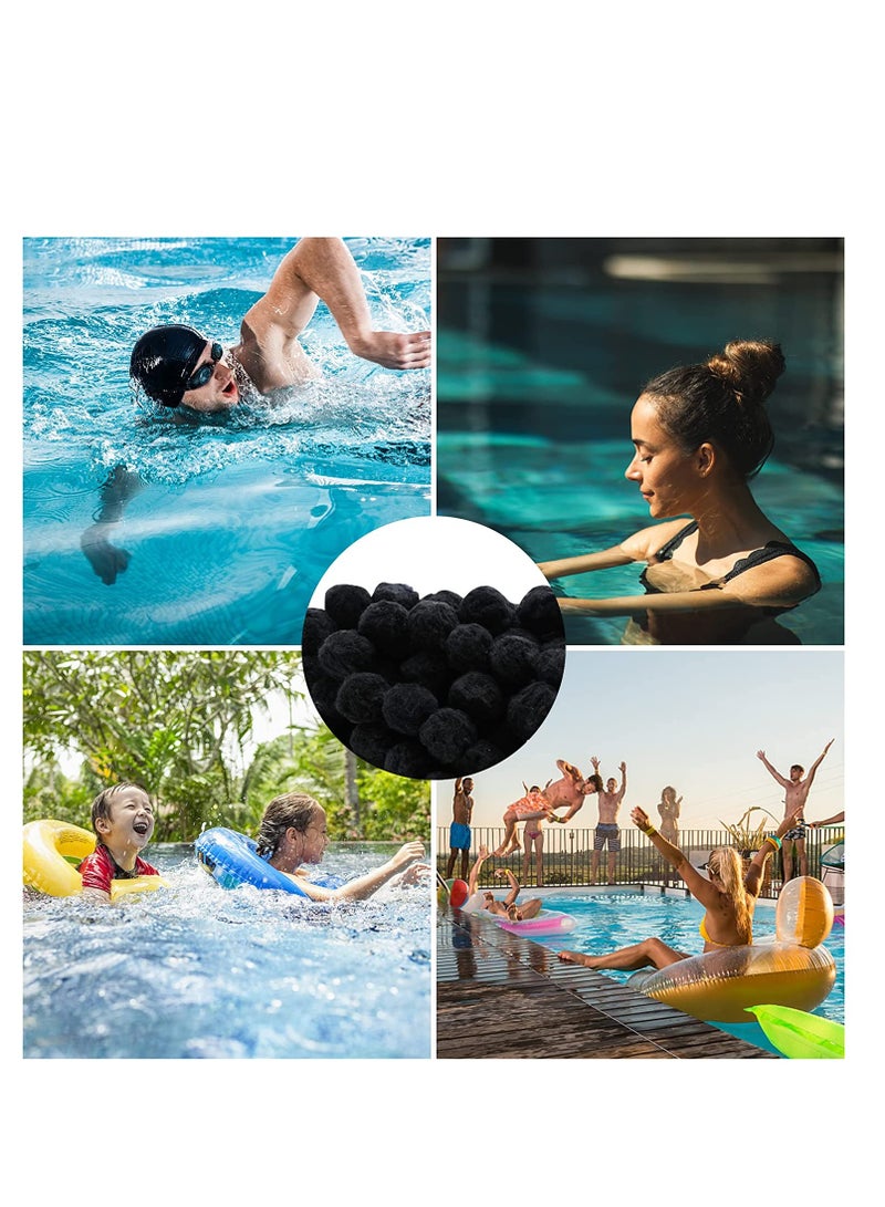 Filter Balls Pool Filter Balls Sphere Filtration Balls Flow Clear Swimming Pool Water Alternative Filter Impurities Alternative Filter Impurities for Swimming Pool/Aquarium/Fish Tank 200G - Image 3