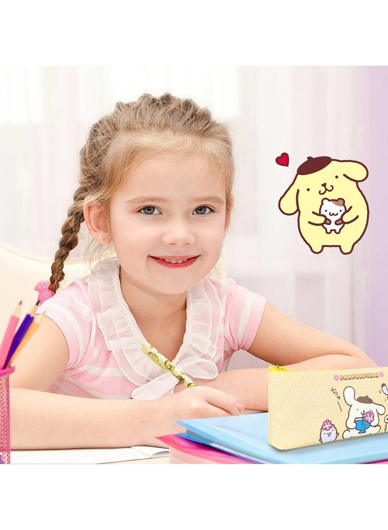 Generic Cute Pompompurin School Supplies Set - Gel Pens, Journal Notebook, 50 Stickers, Pencil Cse, Kawaii Stationery Set, Back to School Gift, Yellow Pompompurin  - Image 2
