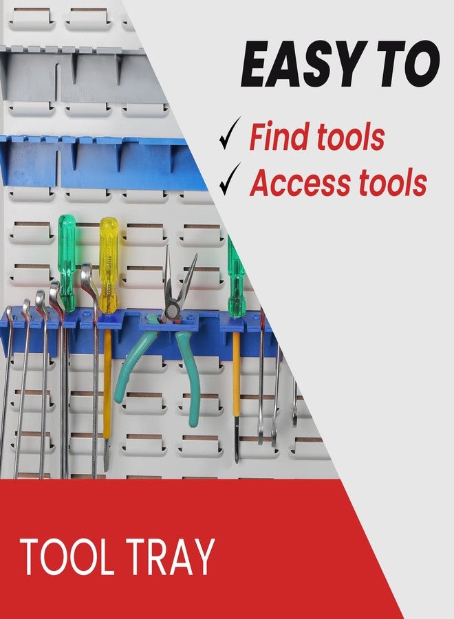 Alkon Tool Tray Tool Holder | Tool Organiser for Workshops | Garage | Factory | Shop | Workstation | DIY, Set of 2, Blue - Image 4