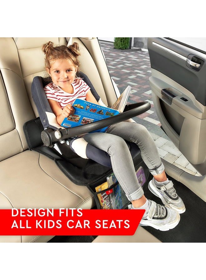 Helteko H Car Seat Protector with Thickest Padding, 2 Pack Car Seat Pad for Child Baby Carseat, Auto Seat Protector from Waterproof & Stain Resistant Kick Mat Material for Leather and Fabric Seat - Image 3
