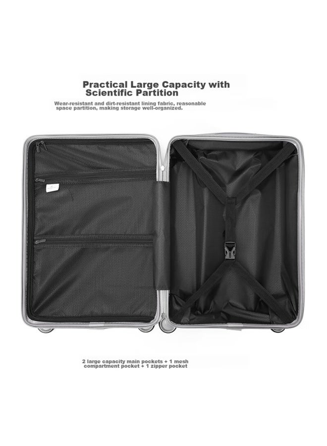 Scarecrow Luggage 26-inch Suitcase For Men And Women, 360-degree Wheels, Trolley Case, Password Lock, Large Capacity Travel Case, Leather Suitcase, Check-in Luggage - Image 3