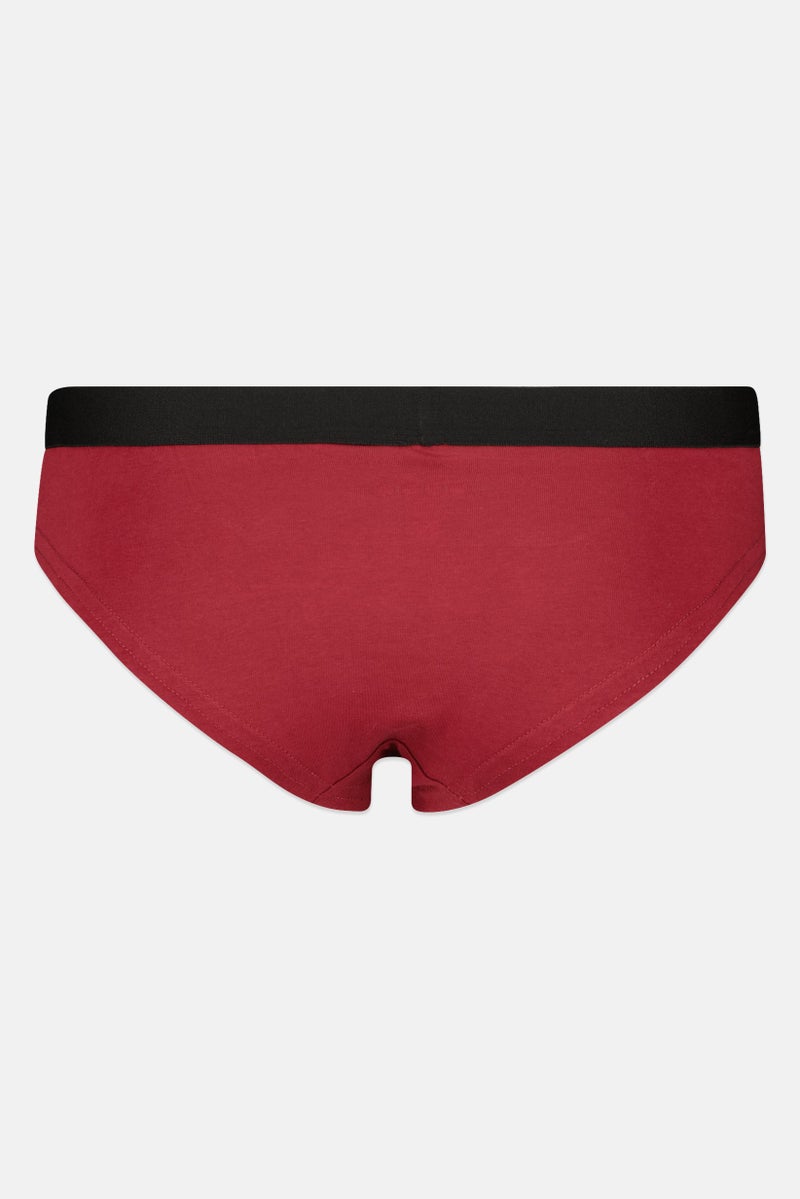 bebe Women 3  pec Brand Logo Cheeky Panties, Multicolor - Image 5