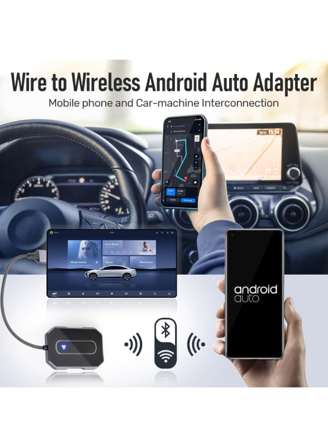 محول لاسلكي لأنظمة Android Auto وCarPlay، محول USB بتقنية التوصيل والتشغيل للسيارات المزودة بنظام سلكي متوافق - Image 2
