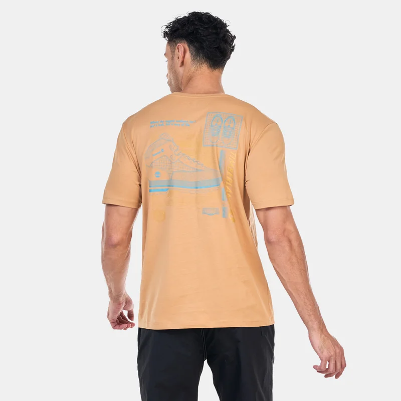 Timberland Gold Men's Graphic Print T-Shirt for Men | Best Price UAE