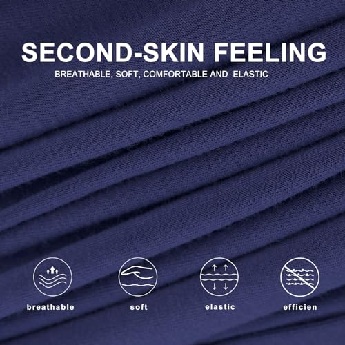 BAMBOO COOL Mens Boxer Shorts Underwear Soft Comfortable Breathable Knit Boxers Short for Men (3 Pack), Large - Image 2