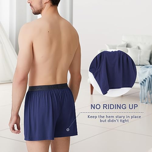 BAMBOO COOL Mens Boxer Shorts Underwear Soft Comfortable Breathable Knit Boxers Short for Men (3 Pack), Large - Image 5