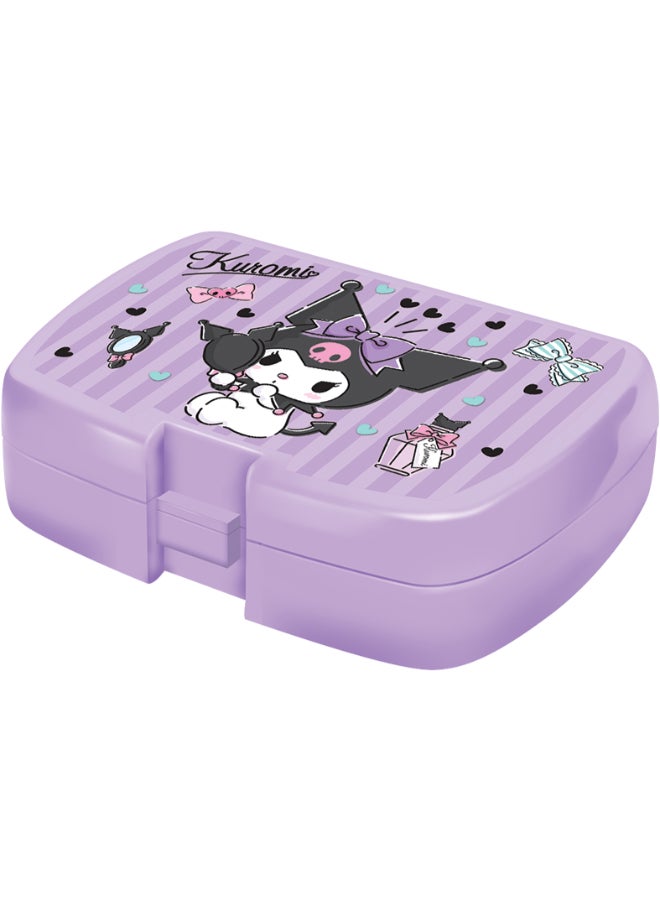 Sanrio Kuromi 5 in 1 Value Pack (16" Trolley Bag with Lunch Box, Lunch bag, Water Bottle and Pencil Case) - Image 4