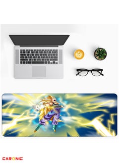 CARONIC Large Gaming Mouse Pad with Superior Micro Weave Cloth Extended Desk Mousepad with Stitched Edges Non-Slip Base Water Resist Keyboard Pad For Gamer And Office Home DBZ 102  - Image 4