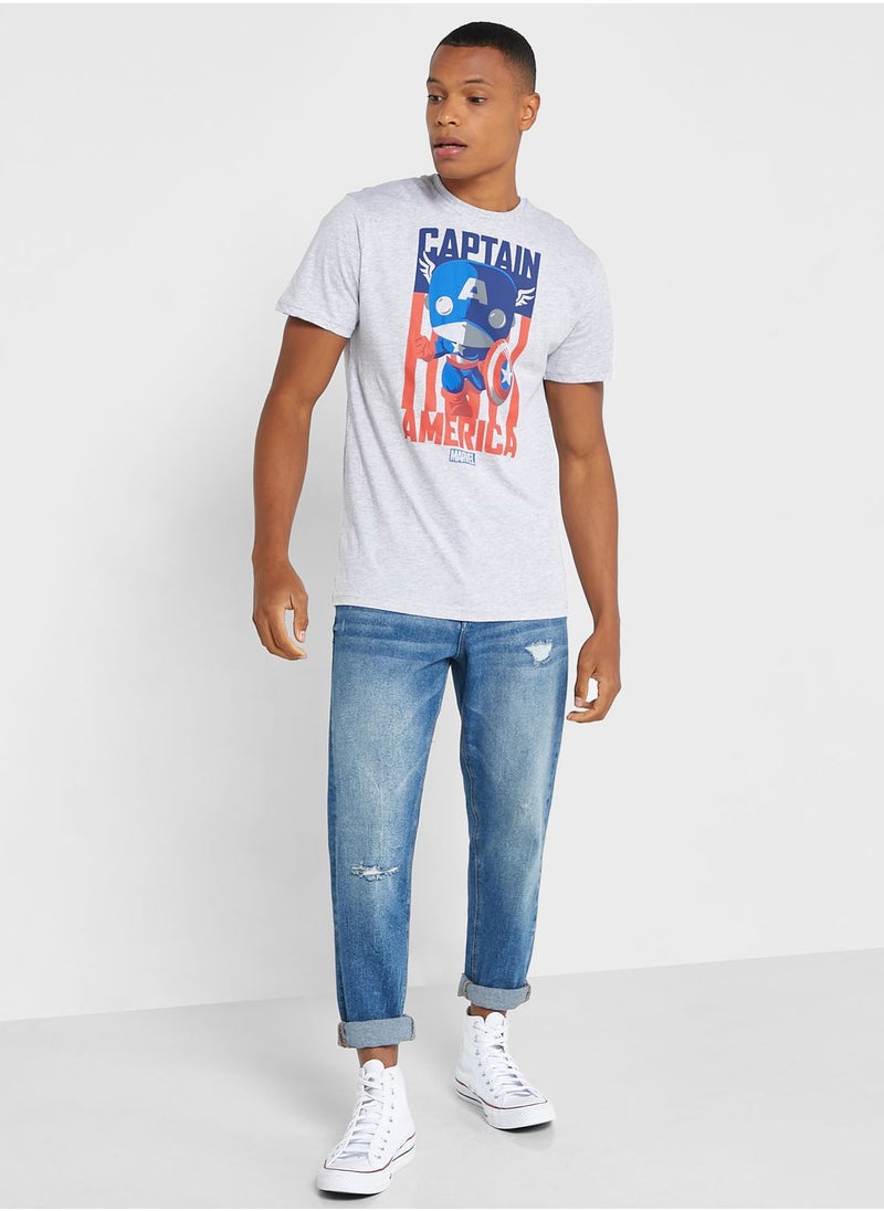 Funko Captain America Crew Neck T-Shirt  - Image 4